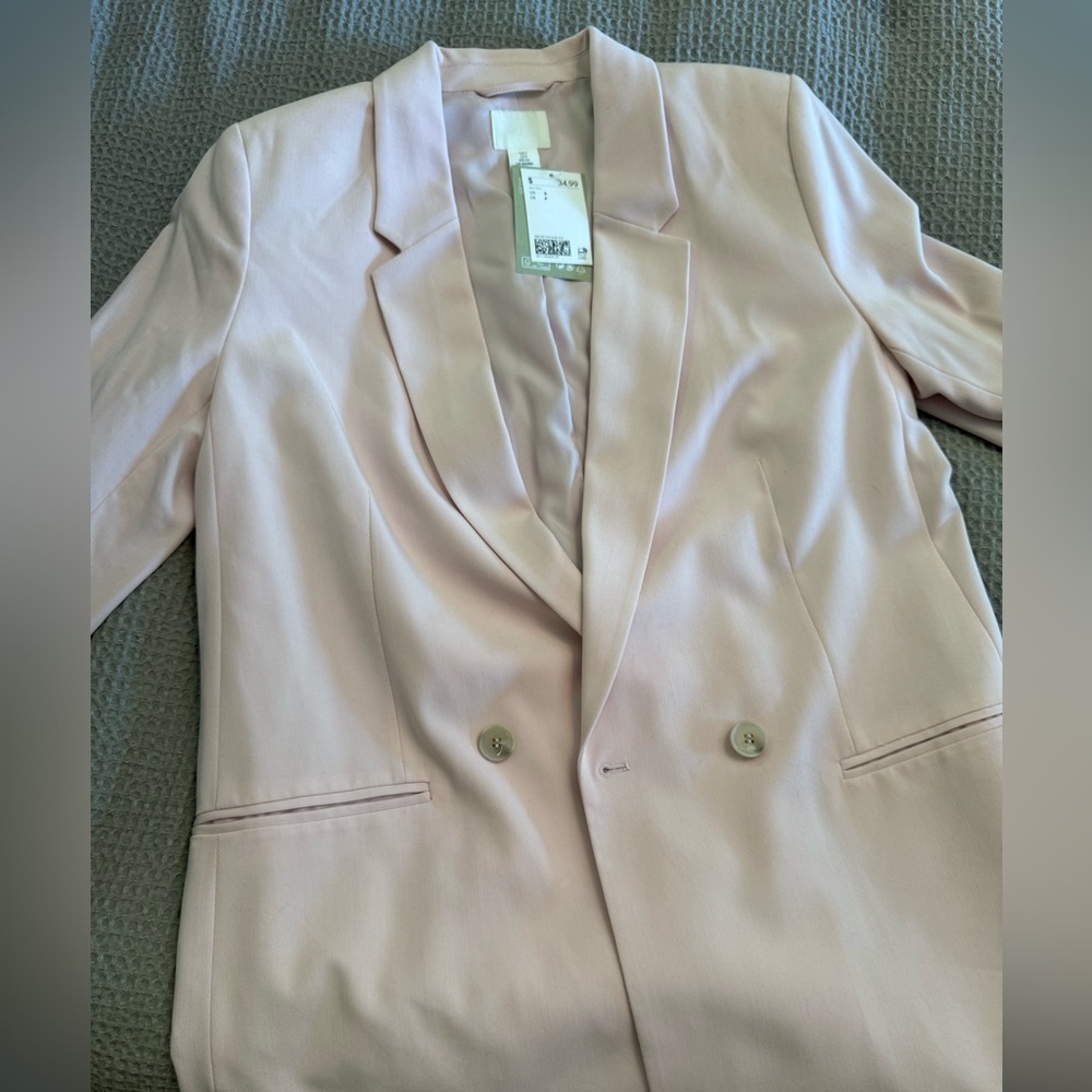 H&M pink blazer